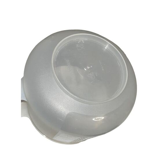 Tupperware Mix n Store Mixing Measuring 8 Cup Bowl 1629E 1628D 733 Blue Sheer - Picture 9 of 12